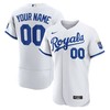Kansas City Royals Official Authentic Custom Jersey - White Custom Jerseys Mlb - Robokeg