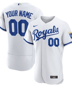 Kansas City Royals Official Authentic Custom Jersey - White Custom Jerseys Mlb - Robokeg