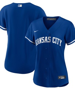 Kansas City Royals Womens Alternate Replica Team Logo Jersey - Royal Mlb - Robokeg