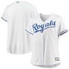 Kansas City Royals Womens Plus Size Home Replica Team Jersey - White Mlb - Robokeg