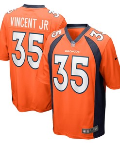 Kary Vincent Jr. Denver Broncos Game Jersey - Orange Nfl - Robokeg