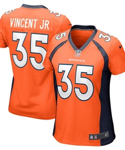 Kary Vincent Jr. Denver Broncos Womens Game Jersey - Orange Nfl - Robokeg