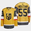 Keegan Kolesar 55 Vegas Golden Knights Gold Jersey 2023 Home - Robokeg