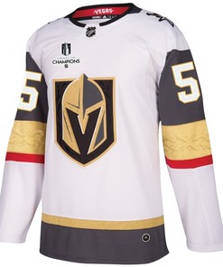 Keegan Kolesar 55 Vegas Golden Knights Stanley Cup 2023 Champions Patch Away Breakaway Men Jersey - White - Robokeg