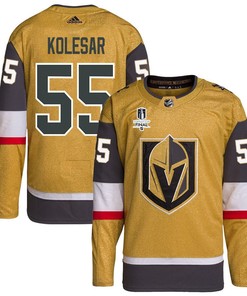 Keegan Kolesar 55 Vegas Golden Knights Stanley Cup 2023 Final Patch Home Breakaway Men Jersey - Gold - Robokeg