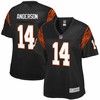 Ken Anderson Cincinnati Bengals Nfl Pro Line Womens Retired Player Replica Jersey - Black - Robokeg