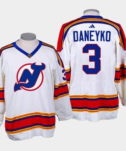 Ken Daneyko 3 New Jersey Devils 2022-23 Reverse Retro 2.0 White Jersey - Robokeg