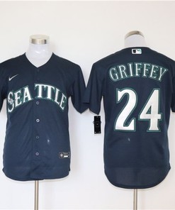 Ken Griffey Jr #24 Seattle Mariners 2020 Mlb Black Jersey - Robokeg