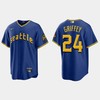 Ken Griffey Jr. 24 Seattle Mariners 2023 City Connect Game Jersey - Royal - Robokeg