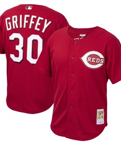 Ken Griffey Jr. Cincinnati Reds Mitchell & Ness Cooperstown Collection Batting Practice Jersey - Red Mlb - Robokeg
