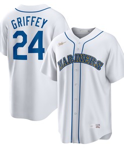 Ken Griffey Jr. Seattle Mariners Home Cooperstown Collection Player Jersey - White Mlb - Robokeg