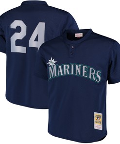 Ken Griffey Jr Seattle Mariners Mitchell And Ness Cooperstown Collection Mesh Batting Practice Jersey Navy Mlb - Robokeg