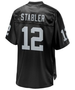 Ken Stabler Oakland Raiders Nfl Pro Line Retired Team Player Jersey - Black - Robokeg