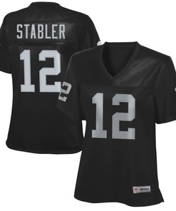 Ken Stabler Oakland Raiders Nfl Pro Line Womens 1988 Retired Player Jersey - Black - Robokeg