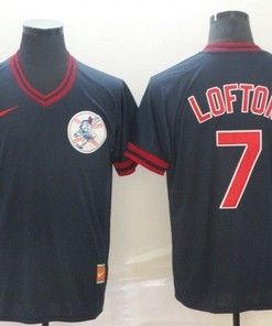 Kenny Lofton #7 2020 Mlb Dark Blue Jersey - Robokeg