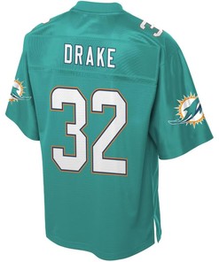 Kenyan Drake Miami Dolphins Nfl Pro Line Player Jersey - Aqua - Robokeg