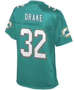 Kenyan Drake Miami Dolphins Nfl Pro Line Womens Player Jersey - Aqua - Robokeg