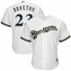 Keon Broxton Milwaukee Brewers Home Cool Base Player Jersey - White - Robokeg