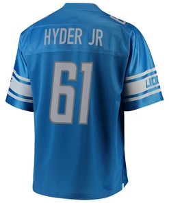 Kerry Hyder Jr. Detroit Lions Nfl Pro Line Team Color Player Jersey - Blue - Robokeg