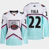 Kevin Fiala 22 Los Angeles Kings 2023 All-Star Game Jersey White Equipment - Robokeg