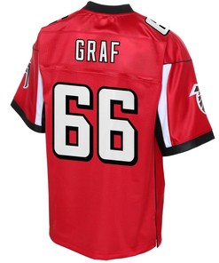 Kevin Graf Atlanta Falcons Nfl Pro Line Player Jersey - Red - Robokeg