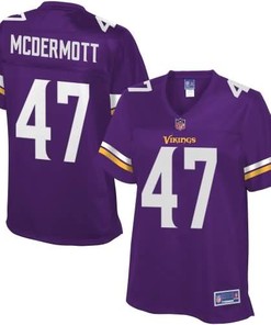 Kevin Mcdermott Minnesota Vikings Nfl Pro Line Womens Team Color Jersey - Purple - Robokeg