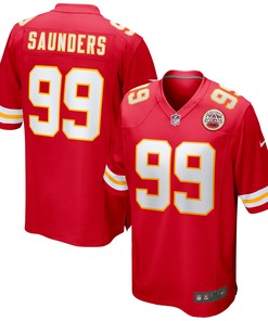 Khalen Saunders Kansas City Chiefs Game Jersey - Red Nfl - Robokeg