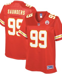 Khalen Saunders Kansas City Chiefs Nfl Pro Line Womens Team Player Jersey - Red - Robokeg