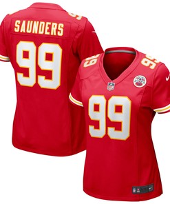 Khalen Saunders Kansas City Chiefs Womens Game Jersey - Red Nfl - Robokeg