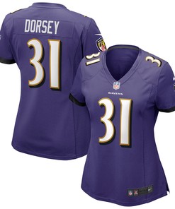 Khalil Dorsey Baltimore Ravens Womens Game Jersey - Purple Nfl - Robokeg