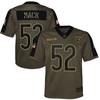 Khalil Mack Chicago Bears 2021 Salute To Service Game Jersey - Olive Nfl - Robokeg