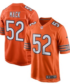 Khalil Mack Chicago Bears Game Jersey - Orange Nfl - Robokeg