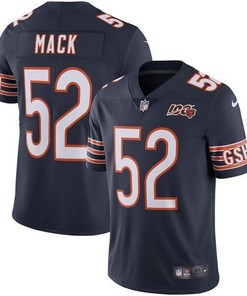 Khalil Mack Chicago Bears Nfl 100th Season Limited Jersey Navy 2019 - Robokeg