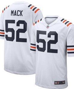 Khalil Mack Chicago Bears Nike 2019 Alternate Classic Game Jersey - White - Robokeg