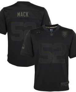 Khalil Mack Chicago Bears Youth 2020 Salute To Service Game Jersey - Black - Robokeg