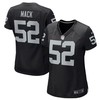 Khalil Mack Las Vegas Raiders Nike Womens Game Jersey - Black - Robokeg