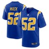 Khalil Mack Los Angeles Chargers Alternate Game Jersey - Royal Nfl - Robokeg