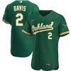 Khris Davis Oakland Athletics Alternate Authentic Player Jersey - Kelly Green Mlb - Robokeg