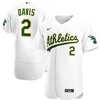 Khris Davis Oakland Athletics Home Authentic Player Jersey - White Mlb - Robokeg