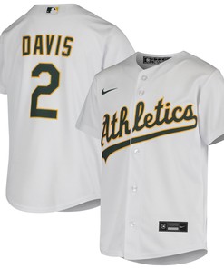 Khris Davis Oakland Athletics Home Jersey - White Mlb - Robokeg