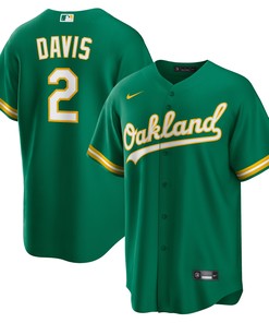 Khris Davis Oakland Athletics Official Replica Player Jersey - Green Mlb - Robokeg