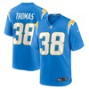 Kiondre Thomas Los Angeles Chargers Game Jersey - Powder Blue Nfl - Robokeg