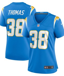 Kiondre Thomas Los Angeles Chargers Womens Game Jersey - Powder Blue Nfl - Robokeg