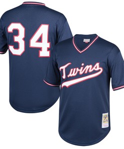 Kirby Puckett Minnesota Twins Mitchell & Ness Cooperstown Collection Mesh Batting Practice Jersey - Navy Mlb - Robokeg