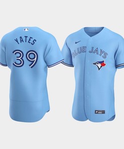 Kirby Yates 39 Toronto Blue Jays Light Blue Alternate Jersey - Robokeg