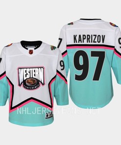 Kirill Kaprizov 97 Minnesota Wild 2023 All-Star Game Jersey White Equipment - Robokeg