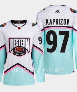 Kirill Kaprizov 97 Minnesota Wild 2023 All-Star Game Jersey White Equipment - Robokeg