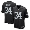 K.j. Wright Las Vegas Raiders Game Jersey - Black Nfl - Robokeg