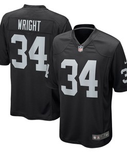 K.j. Wright Las Vegas Raiders Game Jersey - Black Nfl - Robokeg
