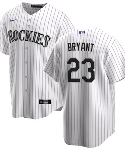 Kris Bryant 23 Colorado Rockies Home Player Name Jersey - White Jersey - Robokeg
